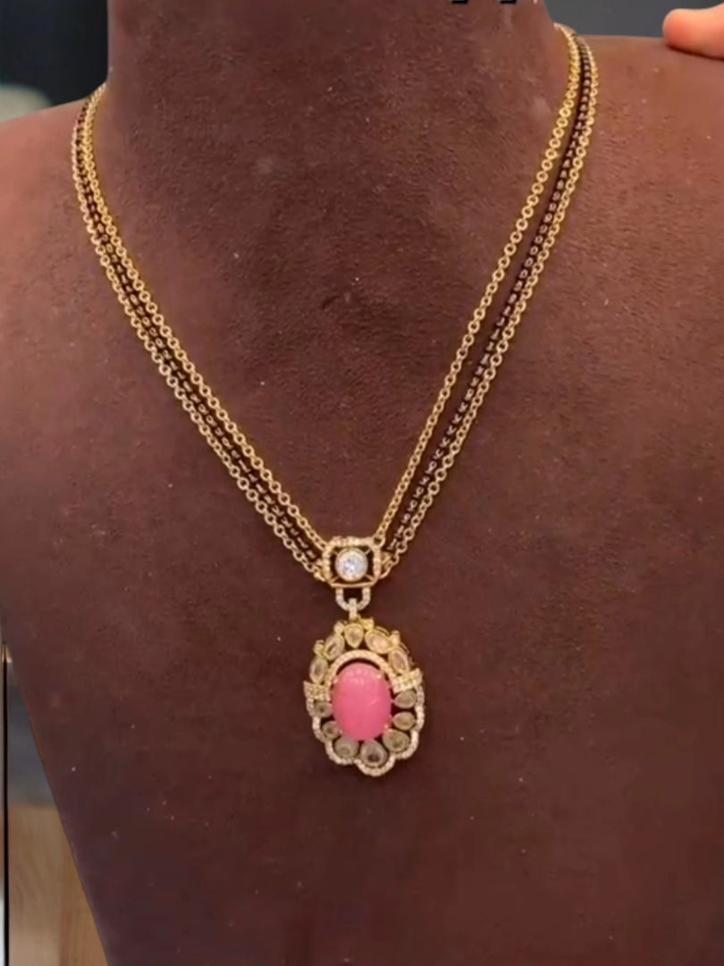 Pink stone Pendant